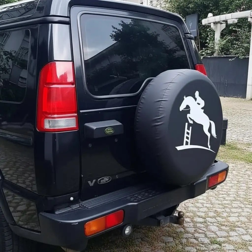 At Baskılı Stepne Kılıfı